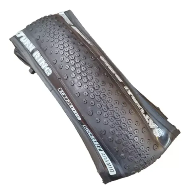 Obor Saturn Ring 700c Gravel Tyre Folding Bead 60tpi With Nylon Belt in Black-2