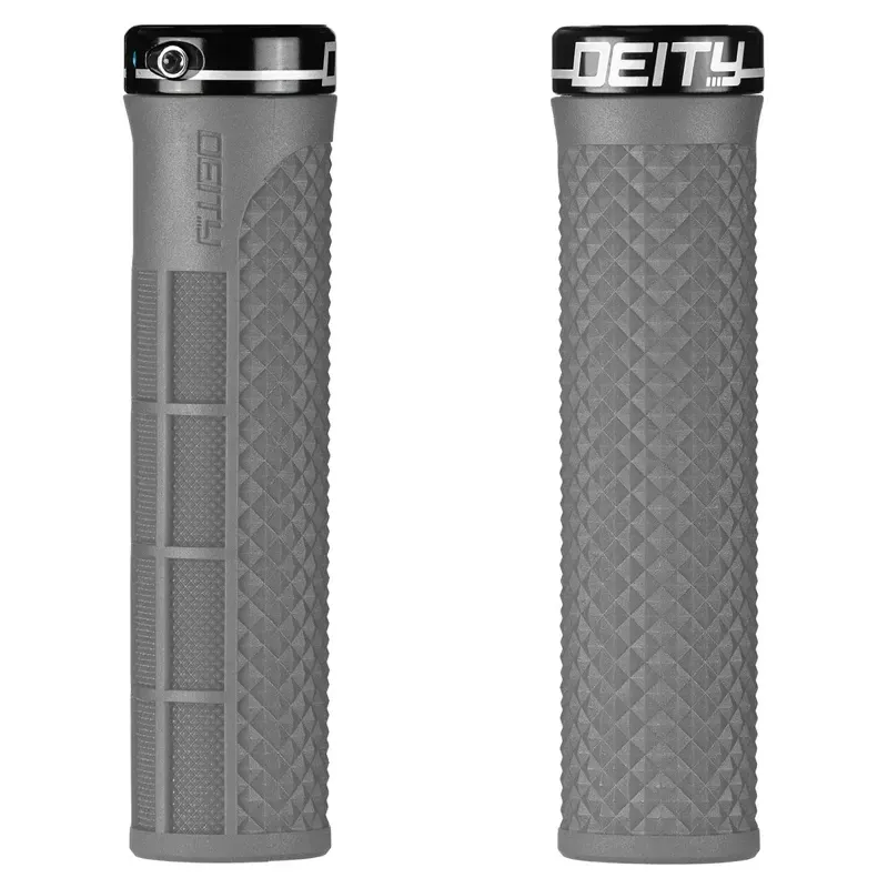 Deity Lockjaw Locking Mountain Bike Grips in Stealth