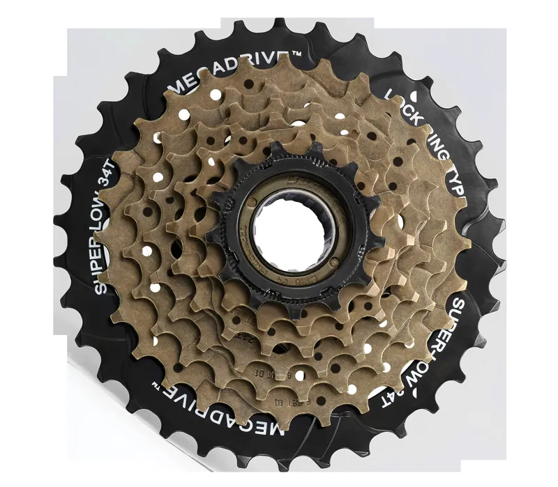 Sunrace MFM300 7 Speed Freewheel 14 34T in Brown Black