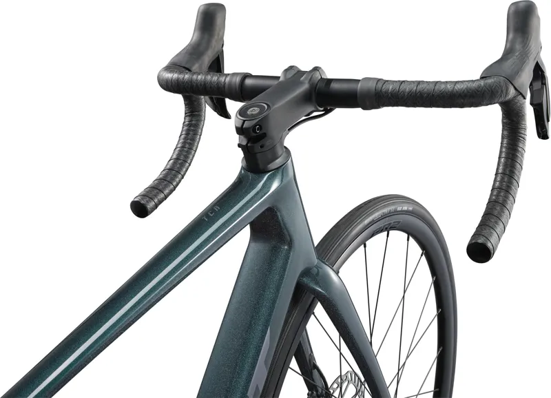 Giant TCR Advanced 1 Road Bike In Gloss Asphalt Green/Mercury-5