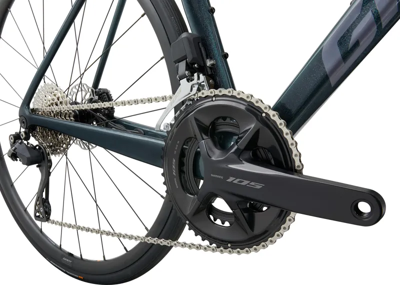 Giant TCR Advanced 1 Road Bike In Gloss Asphalt Green/Mercury-2
