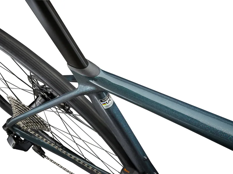 Giant TCR Advanced 1 Road Bike In Gloss Asphalt Green/Mercury-3