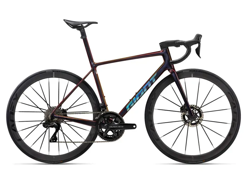 Giant TCR Advanced SL 0 Dura-Ace Carbon Road Bike In Gloss Black Lava/Iris