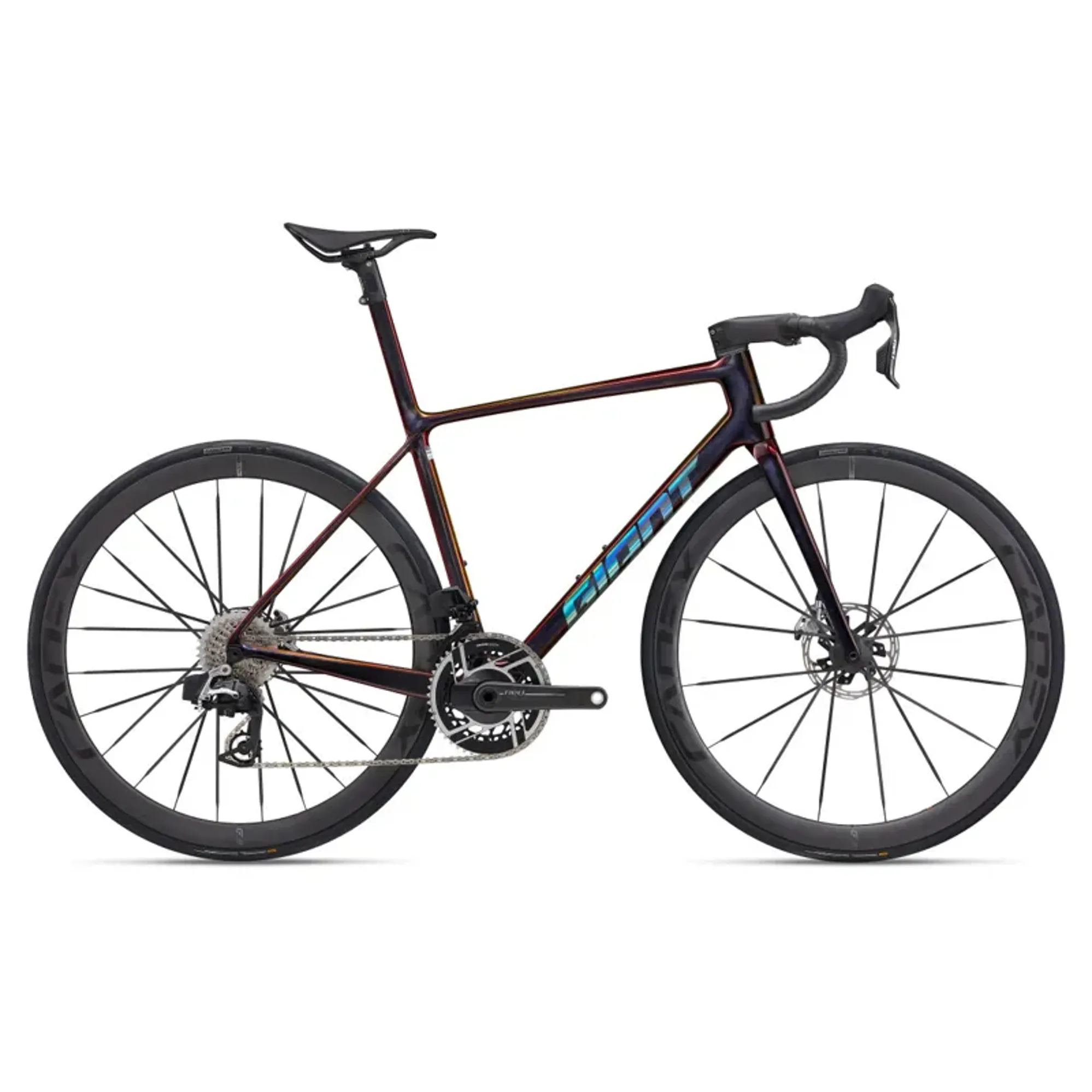 Giant TCR Advanced SL Red Road Race Bike In Gloss Black Lava/Iris
