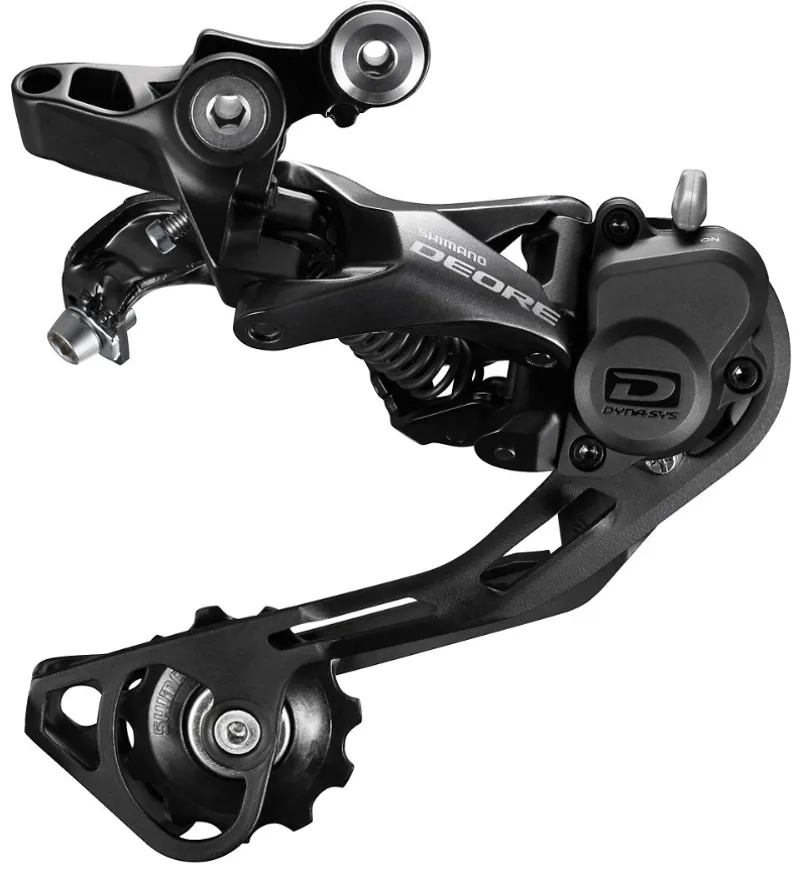 Shimano M6000 Deore Rear Mech 10 Speed Shadow SGS In Black