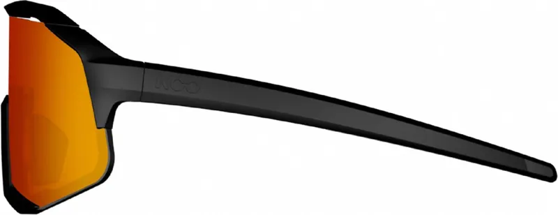 Koo Demos Cycling Sunglasses Black Matt Frame with Red Mirror Lens-1