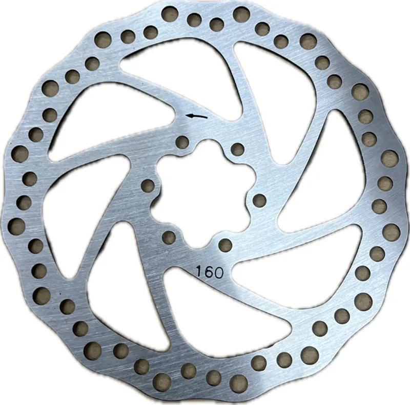 Cycleon Brake Rotor 160mm 6 bolt in Silver