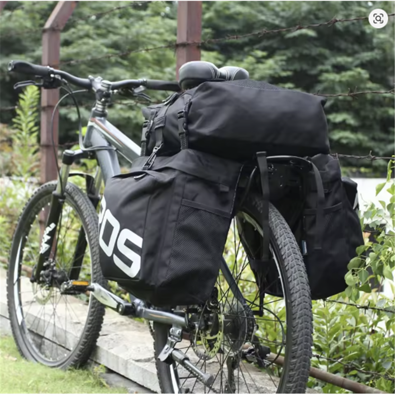 Roswheel 3 in 1 Multifunction Bicycle Pannier Bag in Black-1