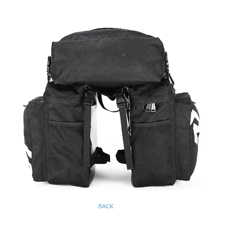 Roswheel 3 in 1 Multifunction Bicycle Pannier Bag in Black-4