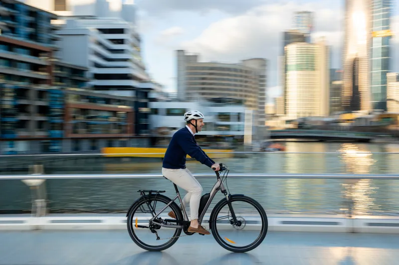 Giant Expression E+ Step-Through Electric Bike in Early Espresso-1