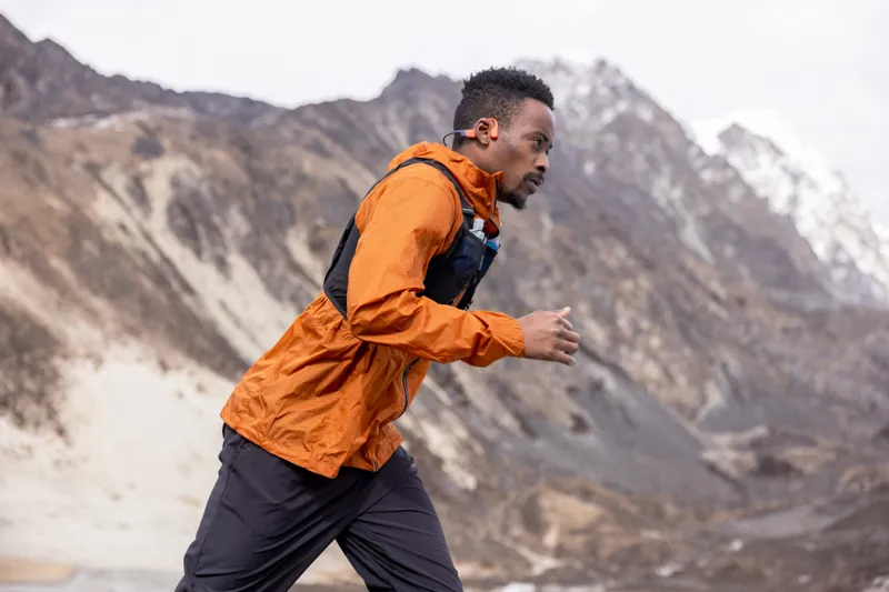 SHOKZ OpenSwim Pro Waterproof Open Ear Swim Headphones in Red-6