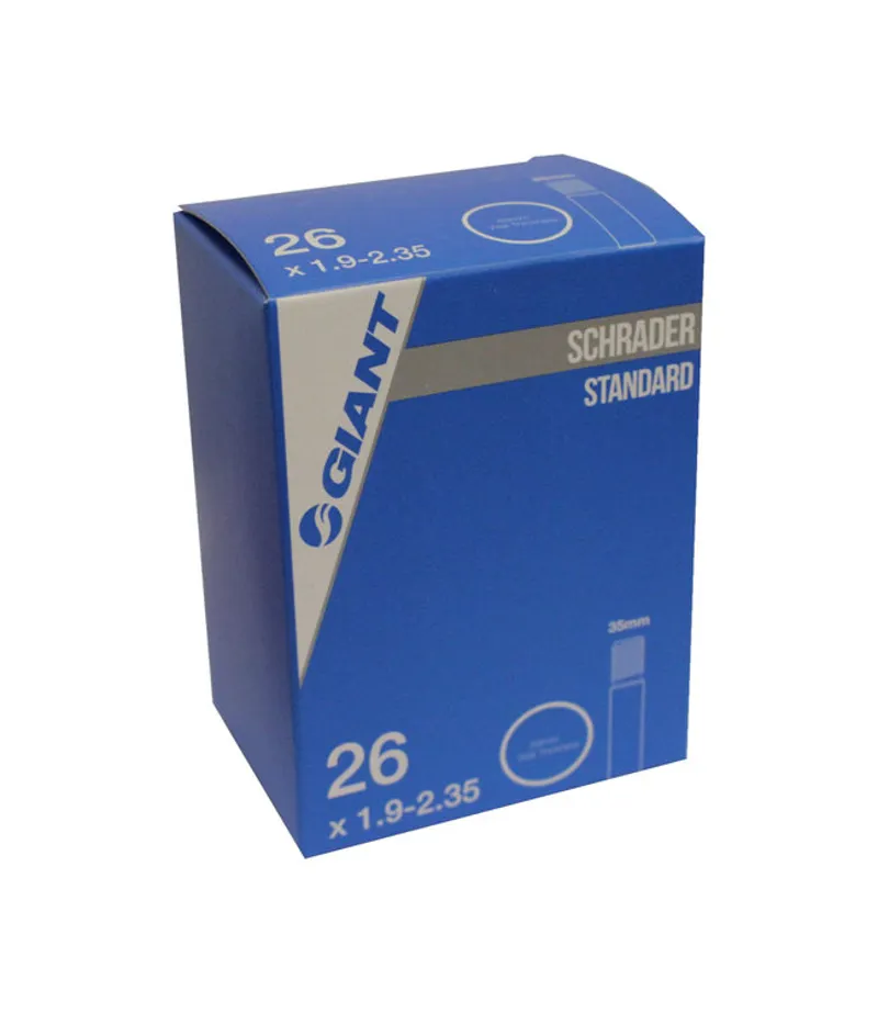 Giant Inner Tube 26x1.9-2.35 Schrader Valve 35mm in Black