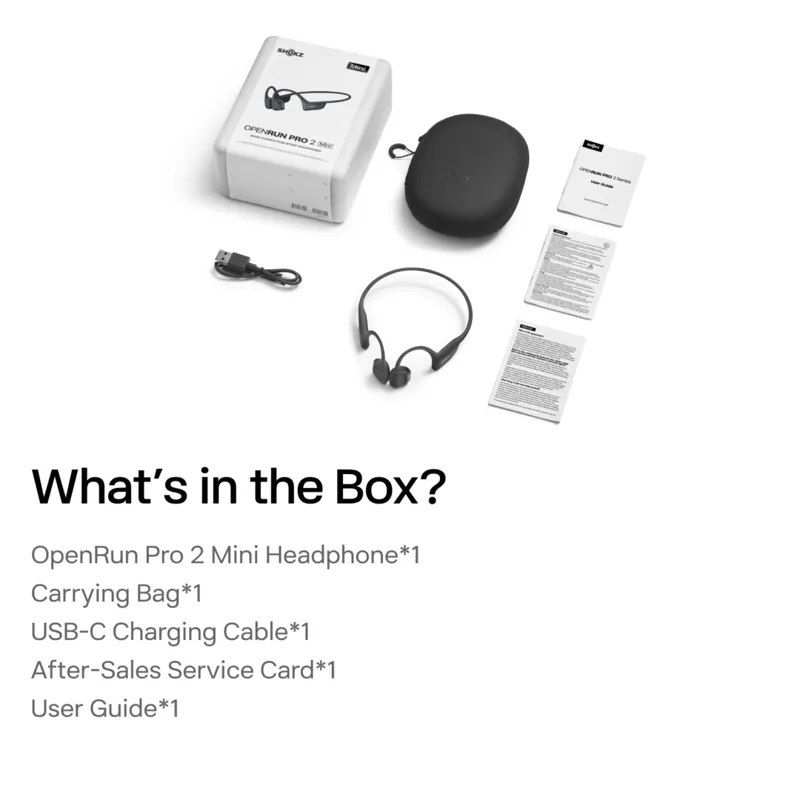 SHOKZ OpenRun PRO 2 Mini Open Ear Headphones in Silver-2