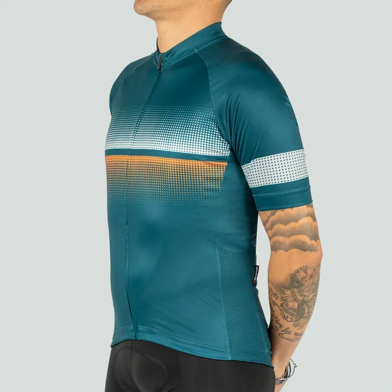 Bellwether Pinnacle Mens Cycling Jersey Short Sleeve in Forest-1