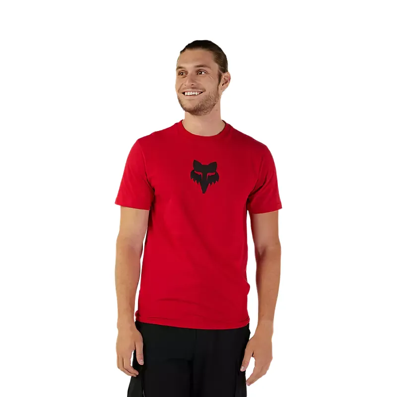 Fox Head Premium Short Sleeve T-Shirt in Flame Red-1