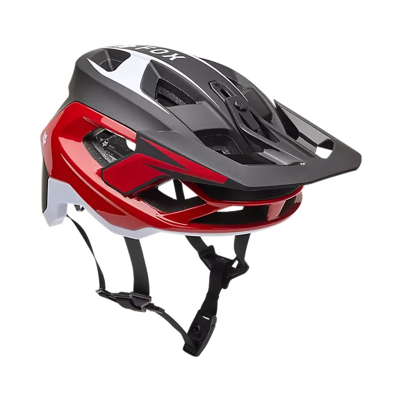 Fox Speedframe Pro Defy Mountain Bike Helmet in Fluorescent Red-1