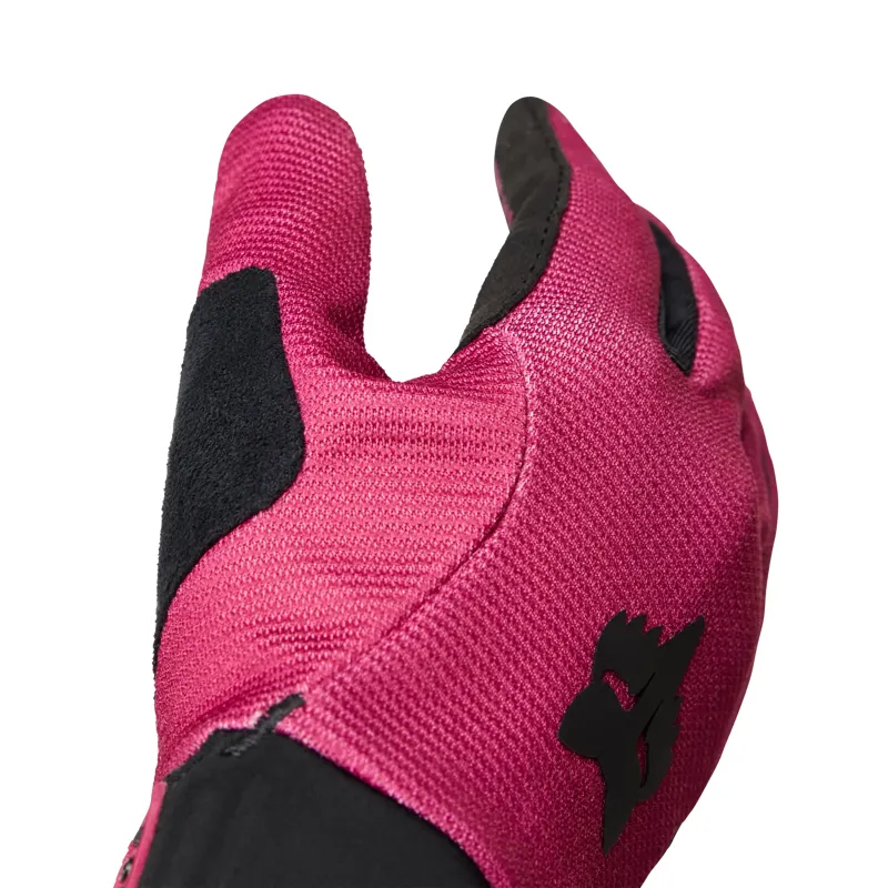 Fox Womens Ranger Full Finger Gloves in Berry-3