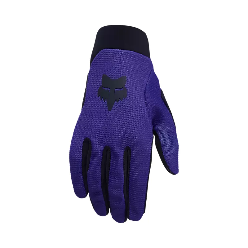 Fox Youth Ranger Long Finger Mountain Bike Gloves in Grape