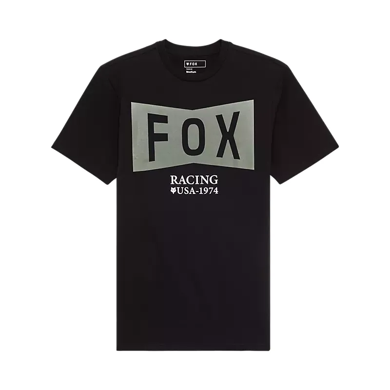 Fox Typeface Short Sleeve Premium T-Shirt in Black