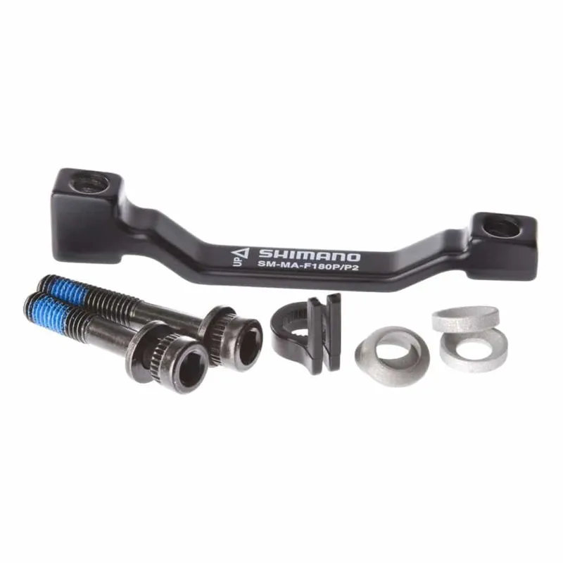 Shimano Sm-Ma-F180-Pp Adapter 180mm Caliper: Post Frame/Fork Mount: Post in Black