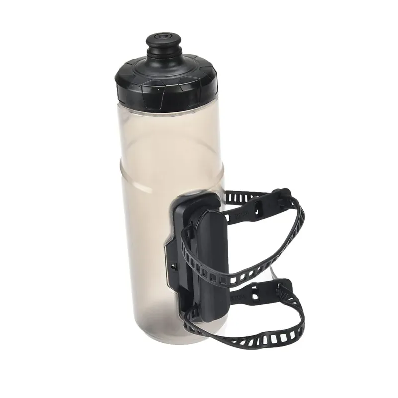 Fidlock TWIST Magnetic Water Bottle Cage Set with Universal Base Mount Strap-On 600ml in Smoke-3