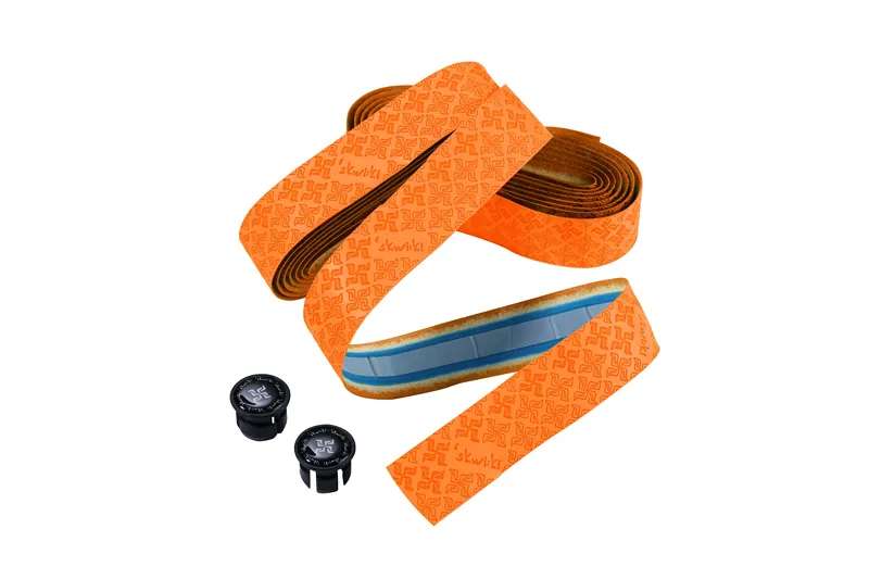 Skwiki Road Bar Tape Shock absorbing in Orange