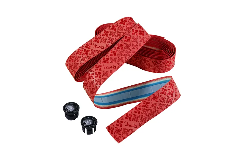 Skwiki Road Bar Tape Shock absorbing in Red