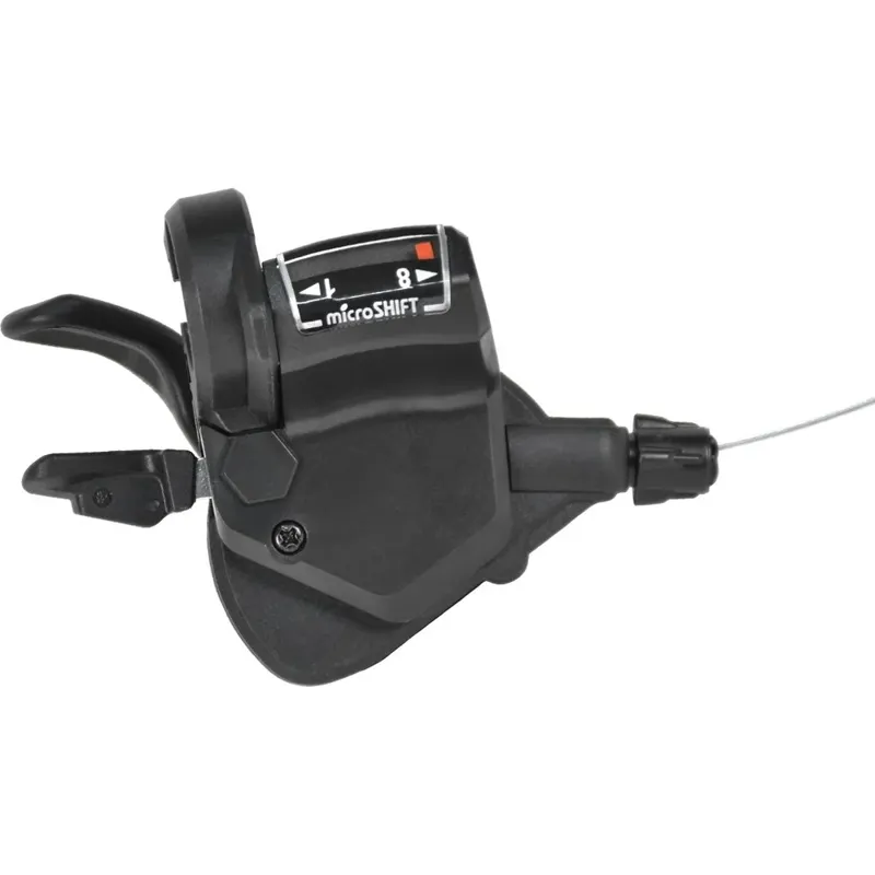 Microshift Shifter Mezzo TS39 8 Speed Right Hand Only Shimano Compatible in Black-2
