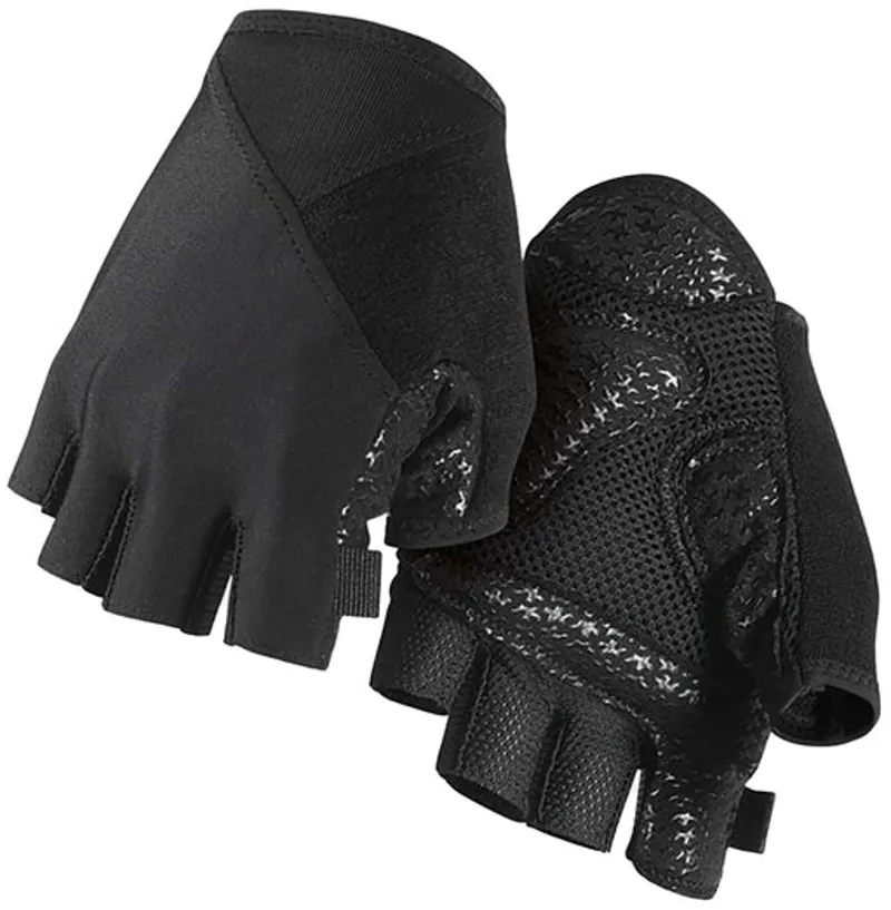 Assos Summer S7 Short Finger Cycling Gloves in Black