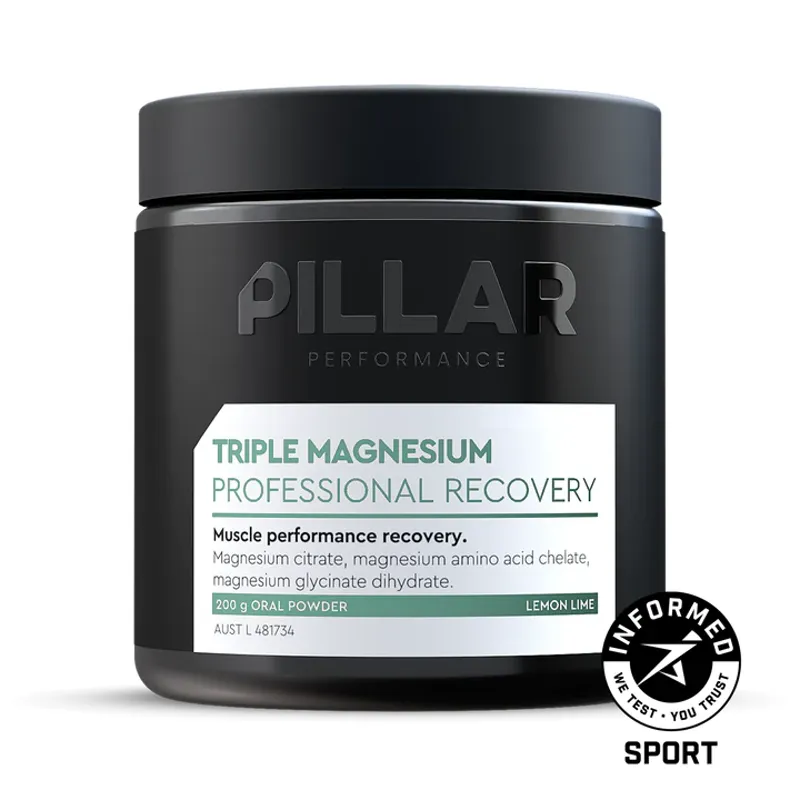 Pillar Triple Magnesium - Professional Recovery Lemon Lime 200g Jar