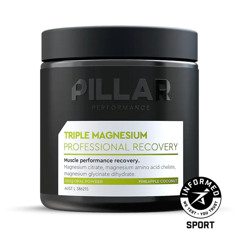 Pillar Triple Magnesium Professional Recovery Pineapple Coconut 200g Jar
