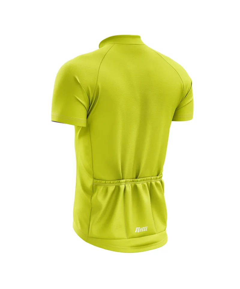 NETTI BREEZE MENS CYCING JERSEY SHORT SLEEVE IN YELLOW-1