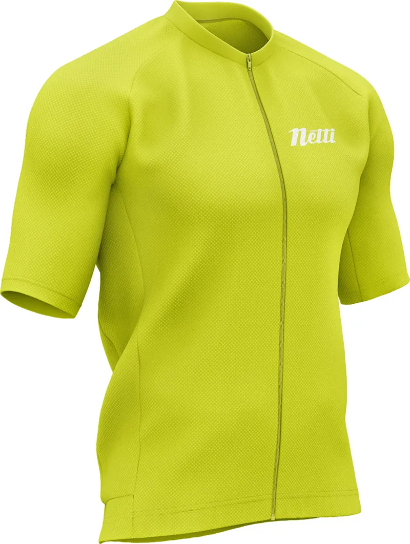 NETTI BREEZE MENS CYCING JERSEY SHORT SLEEVE IN YELLOW