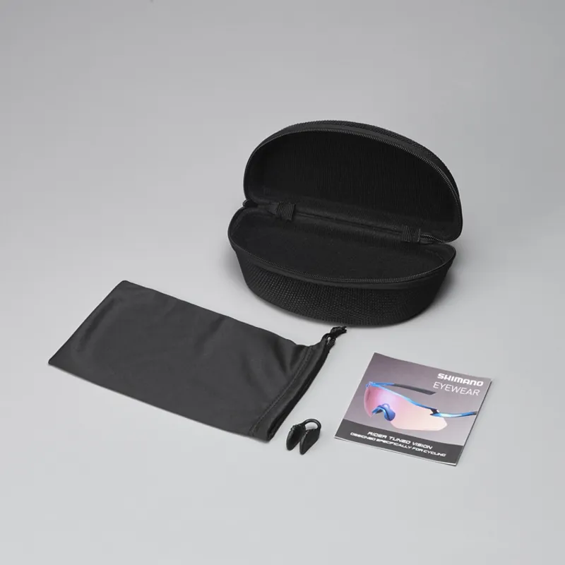 Shimano Aerolite P Road Glasses in White with Ridescape Road Lenses-3