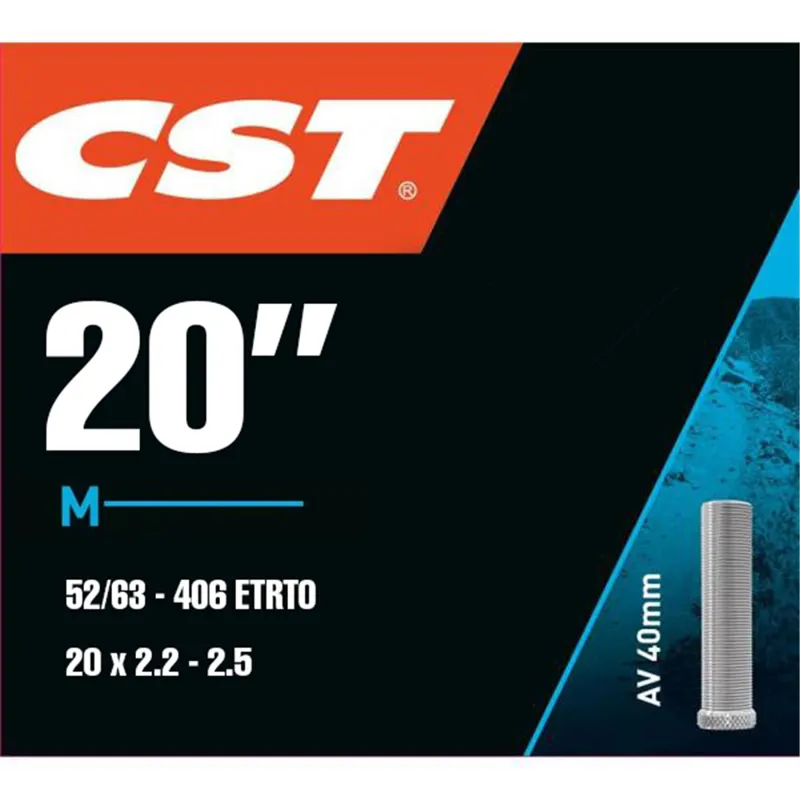 CST Tube 20 x 2.2-2.5 SV in Black
