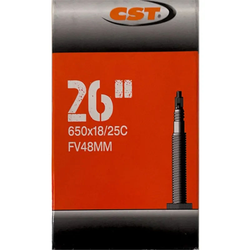 CST Inner Tube 650c X 23 25-559 Presta Valve 48mm in Black