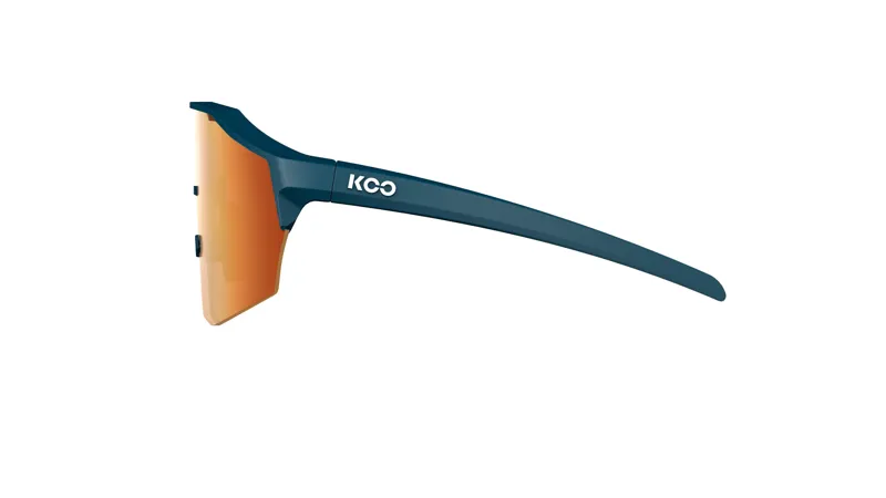 Koo ALIBI Cycling Sunglasses Dark Blue Frame with Matt Red Photochromatic Lenses Regular Size-3