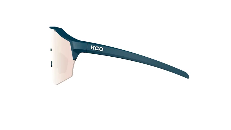 Koo ALIBI Cycling Sunglasses Dark Blue Frame with Matt Red Photochromatic Lenses Regular Size-2