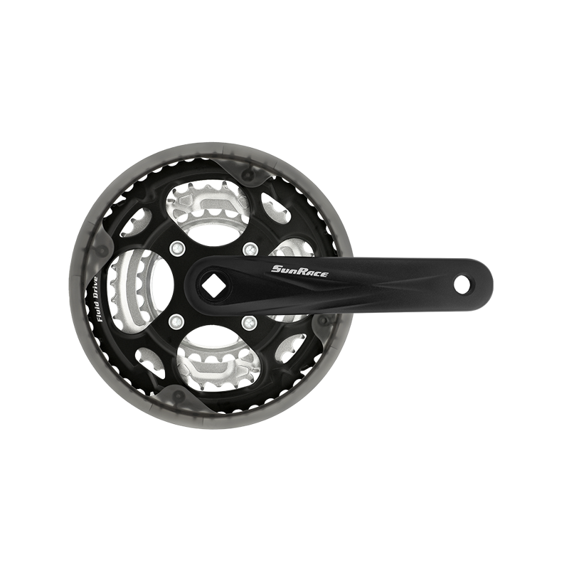 Sunrace M300 Cranks 48/38/28T 175mm in Black-1