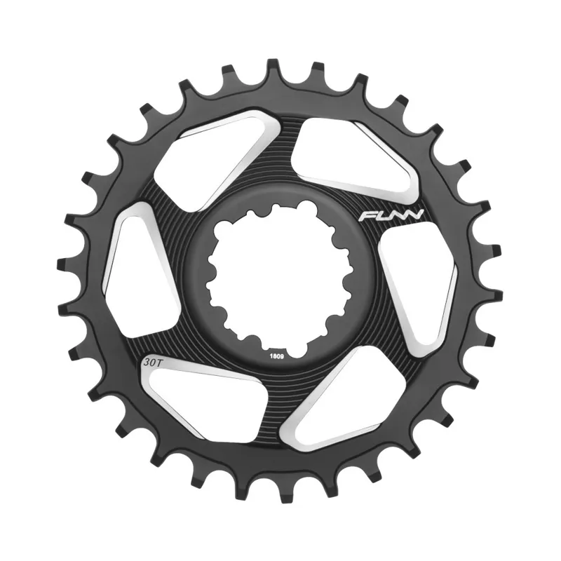 Funn Solo DX Chainring 30 Tooth Sram Direct Mount Non-Boost 6mm Offset in Black