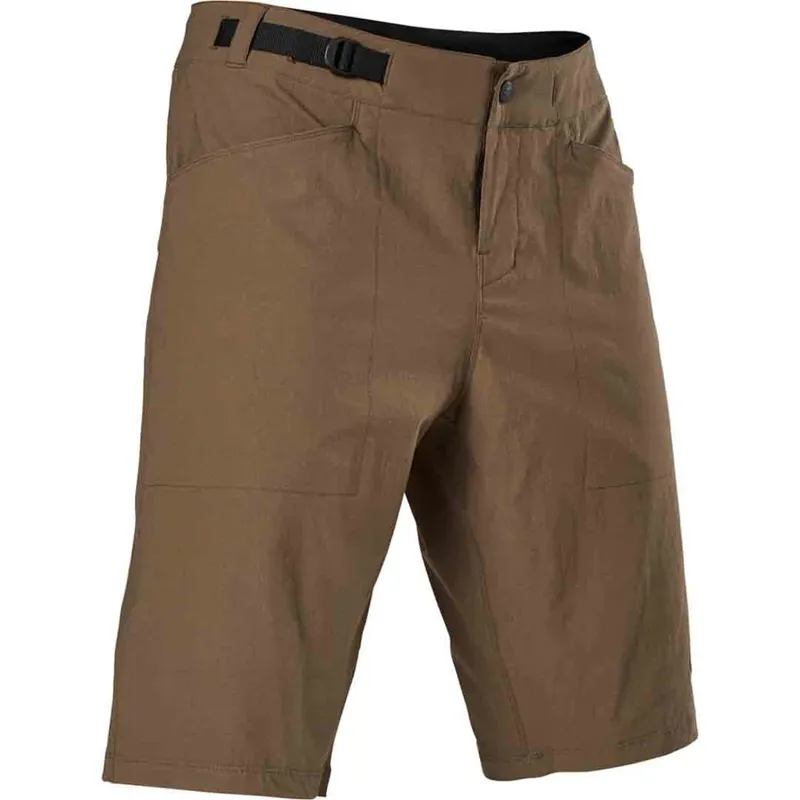 Fox Ranger Lite Mens MTB Shorts with Liner in Dirt