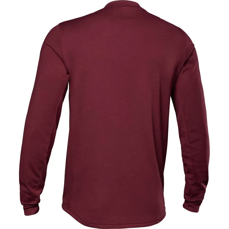 Fox Ranger Jersey DR MD Lunar Long Sleeve In Dark Maroon-1