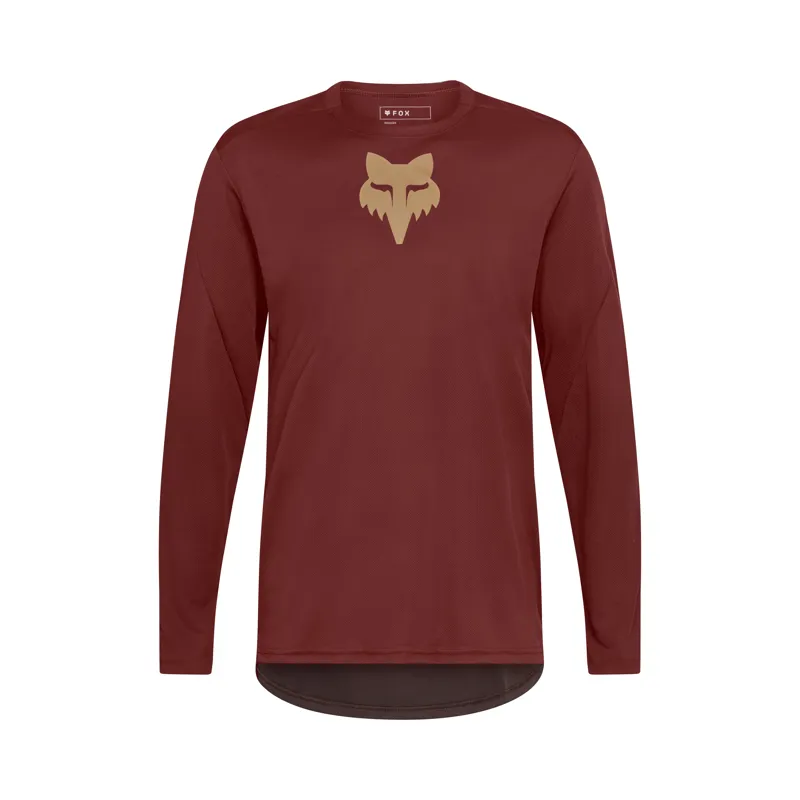 Fox Ranger Fox Head Long Sleeve Mens Jersey in Rust