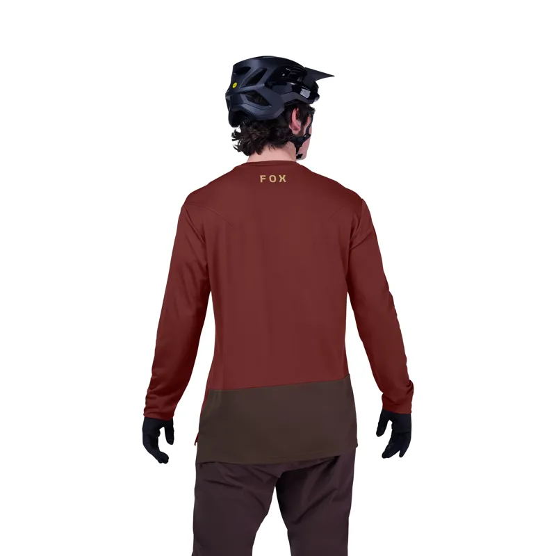 Fox Ranger Fox Head Long Sleeve Mens Jersey in Rust-3