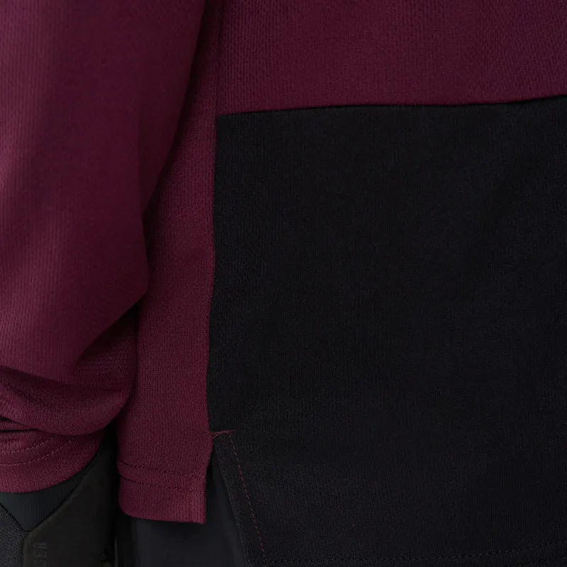 Fox Ranger Fox Head Long Sleeve Mens Jersey in Dark Maroon-5