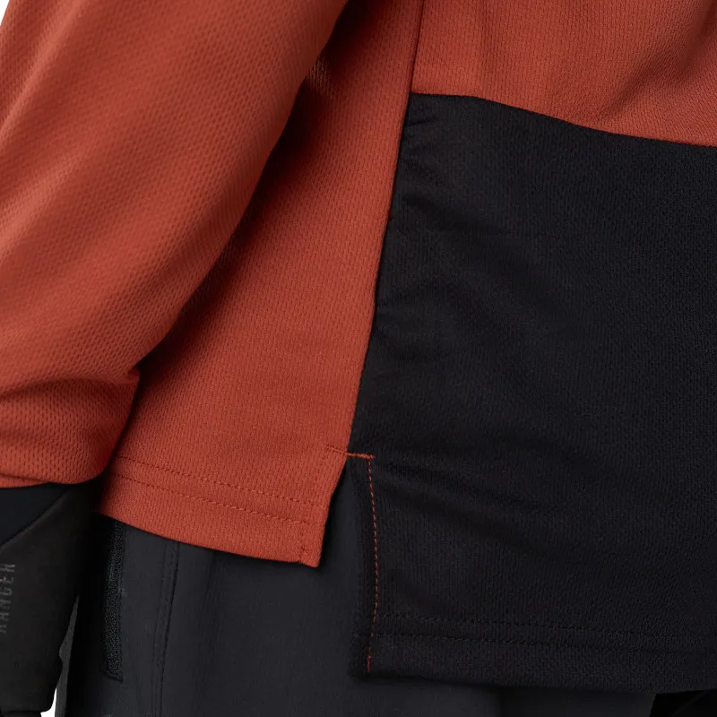 Fox Ranger Fox Head Long Sleeve Mens Jersey in Amber Scarlet-5