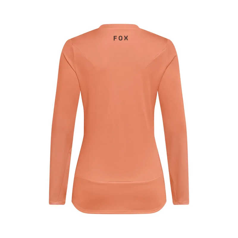 Fox Womens Ranger Long Sleeve Jersey in Coral-1