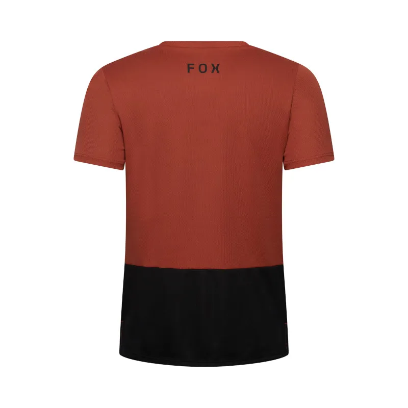 Fox Youth Ranger Jersey Fox Head Short Sleeve in Amber Scarlet-1