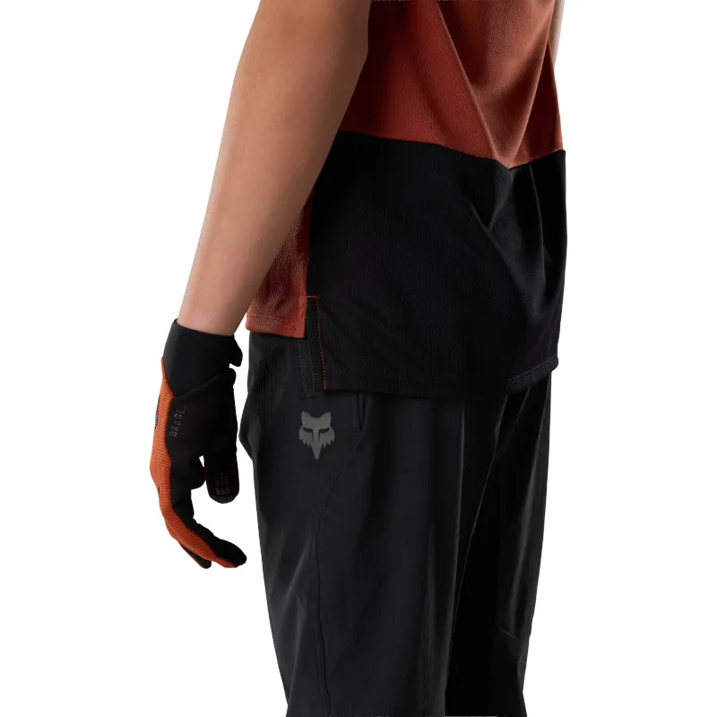 Fox Youth Ranger Jersey Fox Head Short Sleeve in Amber Scarlet-5