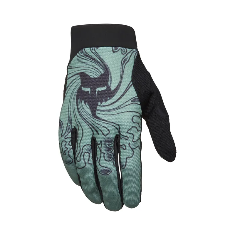 Fox Ranger Frequency Long Finger MTB Gloves in Pine